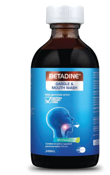 Betadine mouthwash